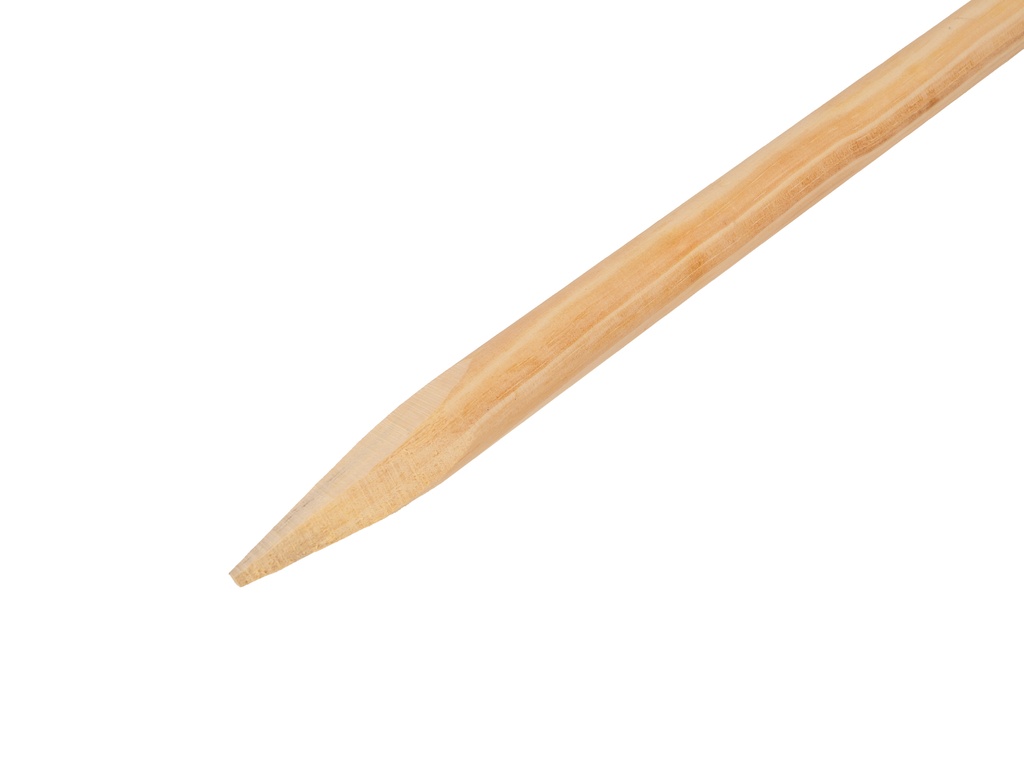 Steel  IKAPÉ  130 x 2,8 cm. met ring op bovenkant en spits (vierzijdig) aangepunt