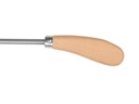Aspergemes gesmeed 44 cm, met houten greep