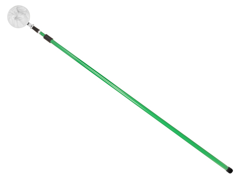 Fruitplukker staal met katoenen zak en telescoopsteel 165 - 300 cm
