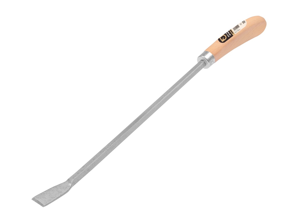 Aspergemes - Onkruidsteker Jimmy vierkant gesmeed 46 cm, met ergonomische houten greep