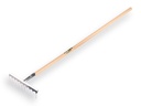 Galvanised garden rake with 10 bent tines, with IKAPE handle 150 x 2.8 cm. FSC 100%