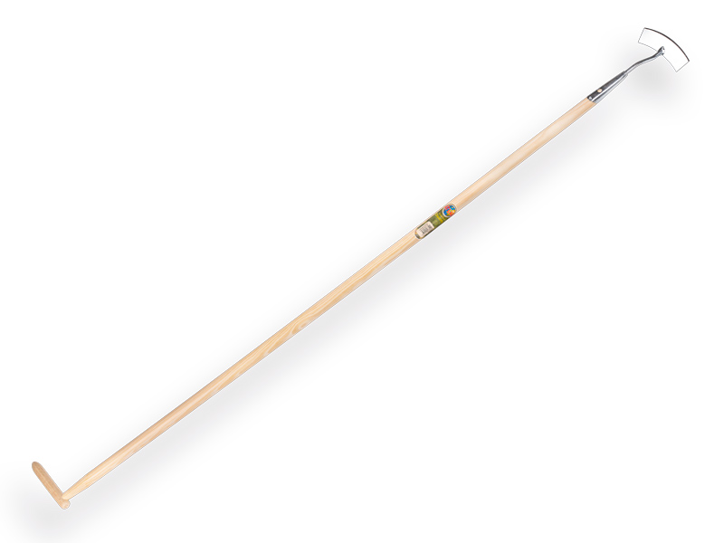 Dutch hoe round model galvanised 16 cm, with IKAPE handle 160 x 2.8 cm and bottle-type grip. FSC 100%
