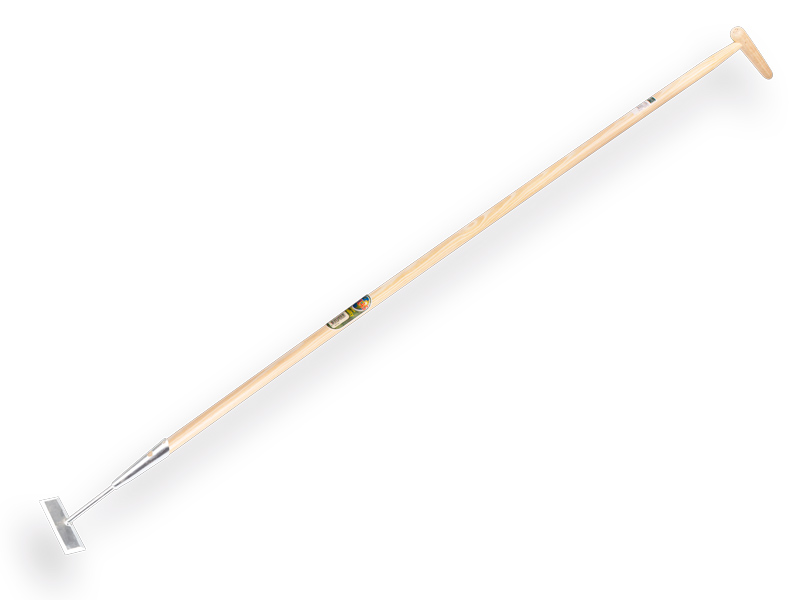 [1302928] Schuffel Rechteckig Modell verzinkt 14 cm, mit IKAPE Stiel 160 x 2,8 cm und flaschenförmiger Griff. FSC 100%