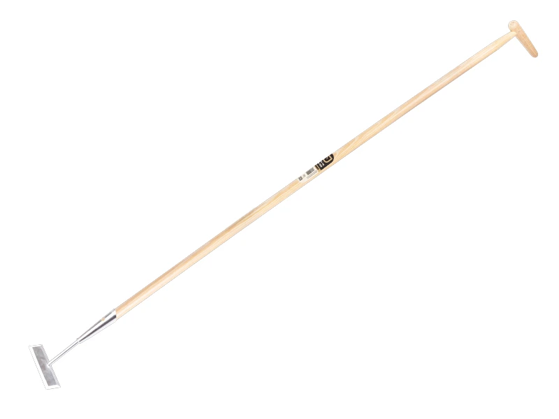 [1302930] Schuffel Jimmy rechteckiges Modell verzinkt 16 cm, mit IKAPE-Stiel 160 x 2,8 cm und flaschenförmiger Griff. FSC 100%