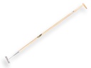 Schuffel Rechteckig Modell verzinkt 18 cm, mit IKAPE Stiel 160 x 2,8 cm und flaschenförmiger Griff. FSC 100%