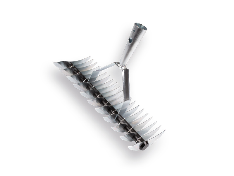 Râteau scarificateur galvanisé 11/21 dents 36 cm, sans manche