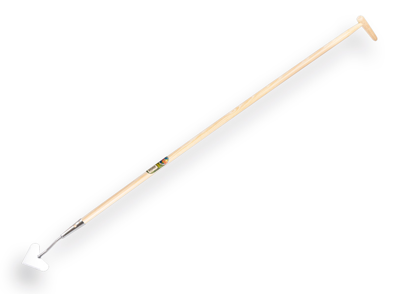 [1305360] Dutch hoe heart-shaped model galvanised 16 cm, with IKAPE handle 160 x 2.8 cm and bottle-type grip. FSC 100%