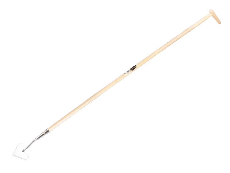 [1305360] Ratissoire Jimmy modèle de cœur galvanisé 16 cm, avec manche IKAPE 160 x 2,8 cm et poignée en forme de bouteille. FSC 100%
