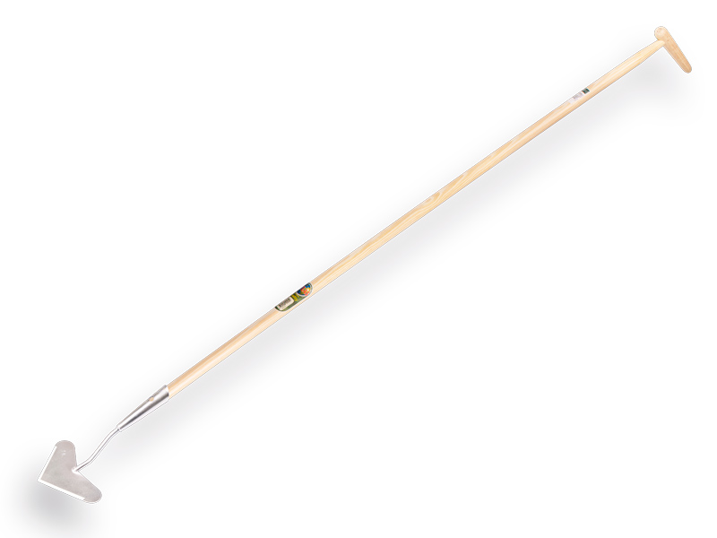 [1305380] Dutch hoe heart-shaped model galvanised 18 cm, with IKAPE handle 160 x 2.8 cm and bottle-type grip. FSC 100%