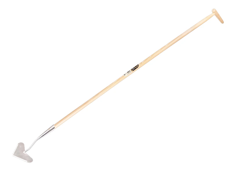 [1305380] Ratissoire Jimmy modèle de cœur galvanisé 18 cm, avec manche IKAPE 160 x 2,8 cm et poignée en forme de bouteille. FSC 100%