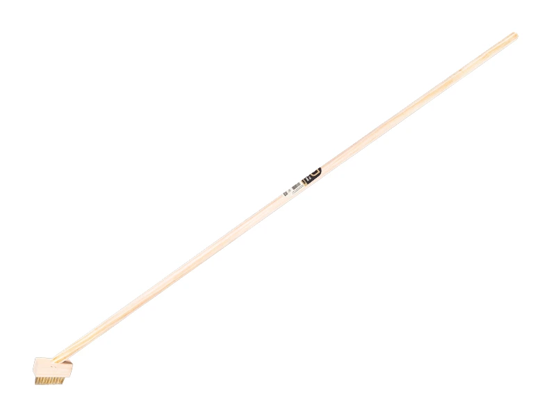 [1308160] Brosse à joints en acier pour pavés Jimmy en fil d’acier trempé, avec manche IKAPE 150 x 2,4 cm. FSC 100%
