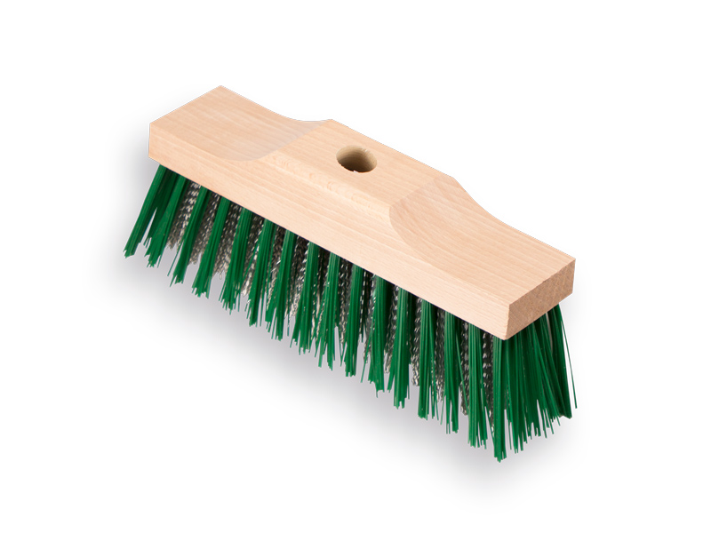 [1308260] Balai désherbeur Jimmy fil d'acier galvanisé PPN vert 25 cm, sans manche, FSC 100%