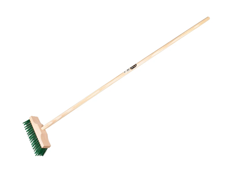 [1308262] Weed broom Jimmy green PPN-galvanised steel wire 25 cm, with IKAPE handle 150 x 2,8 cm, FSC 100%