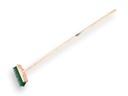 Onkruidbezem ATLAS groene PPN/verzinkt staaldraad 25 cm, met IKAPE steel 150 x 2,8 cm. FSC 100%