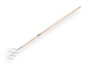 Cultivator 5 tines galvanised with IKAPE handle 150 x 2.8 cm. FSC 100%