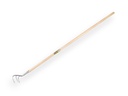 Krabber - Cultivator verzinkt 3 tands met IKAPE steel 150 x 2,8 cm. FSC 100%