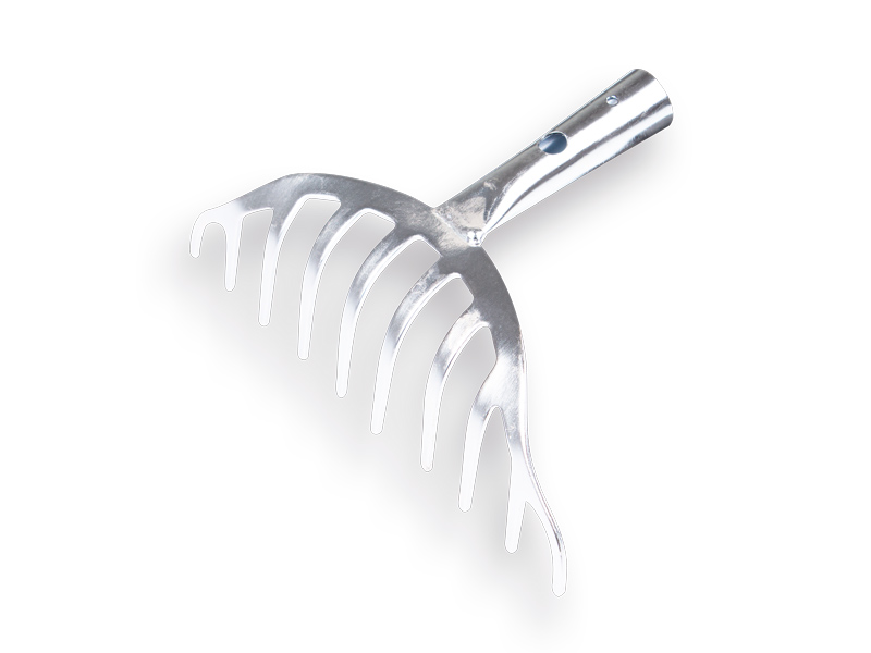 [1315595] Galvanised rose rake without handle