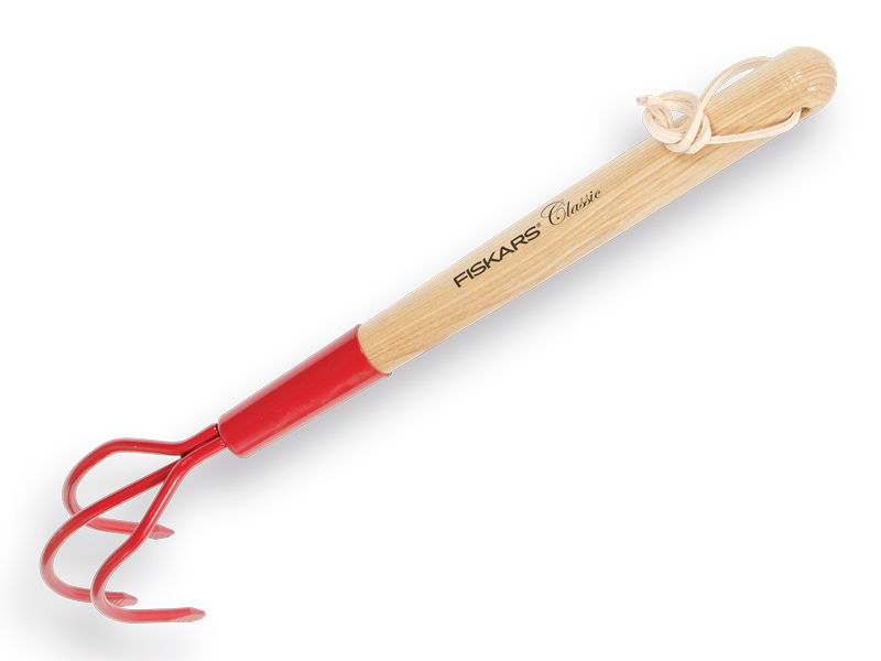 FISKARS CLASSIC hand hoe with wooden handle 32 cm