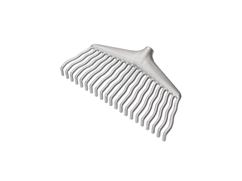 Jimmy plastic leaf rake gray, 21 teeth, without handle