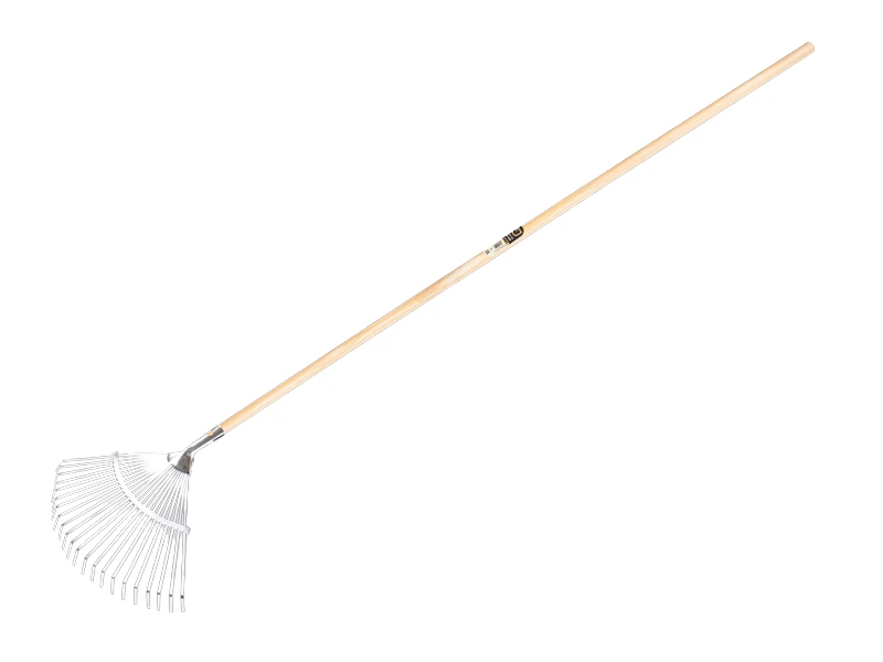 Leaf rake Jimmy galvanised, 22 flat tines, with IKAPE handle 150 x 2.4 cm. FSC 100%