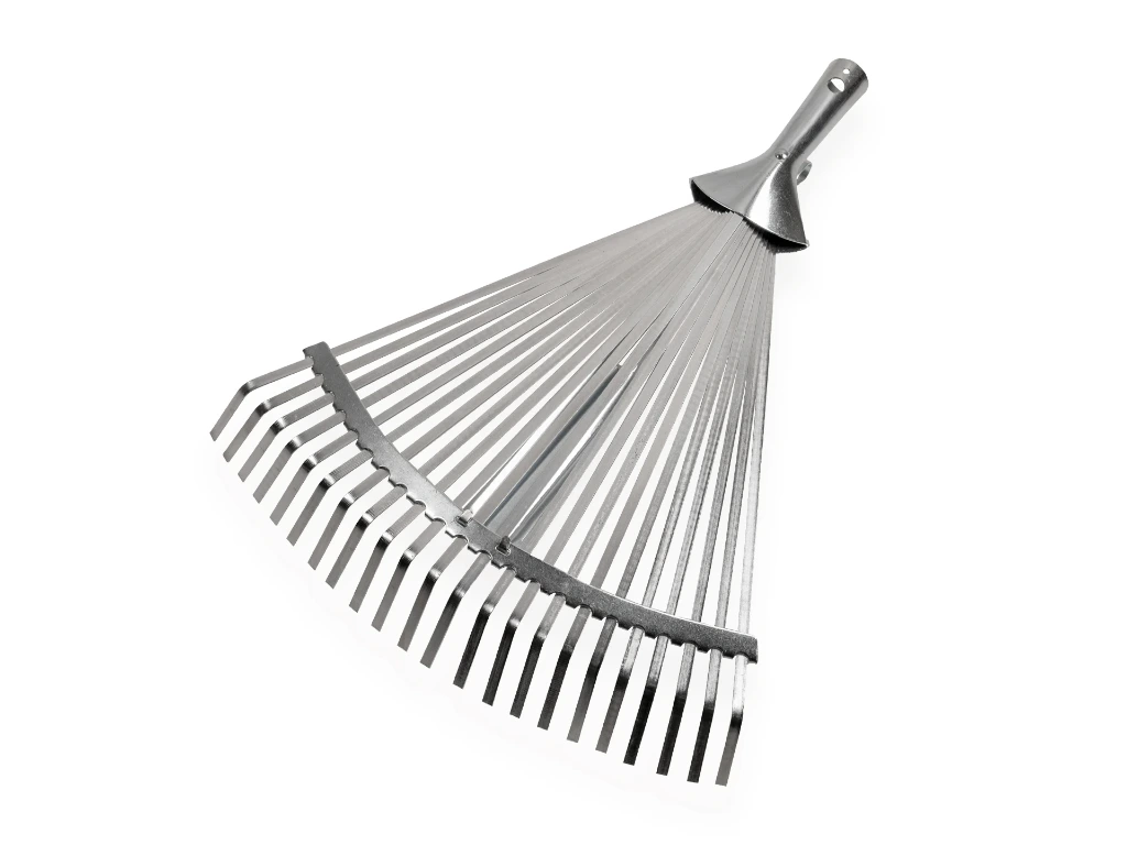 [1317406] Laubrechen Jimmy verzinkt verstellbar, 22 flache Zinken, 28-42 cm breit, ohne Stiel