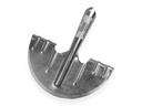 Galvanised edging knife, with steps, without handle