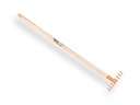 Kids' orange rake with tapered handle