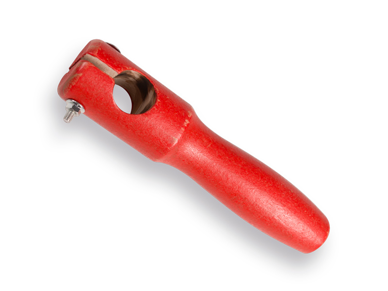 Middle handle for straight scythe snath, round hole