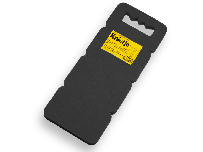 Knee cushion Knietje, black foam, 42 x 16.5 cm