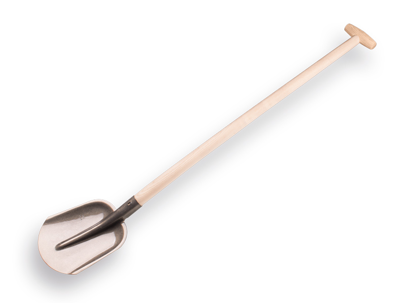 [780585] Jimmy Pelle 1/4 000 avec manche de pelle PE en bois de frêne 100 cm courbé