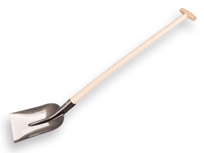 [780650] PROMOTION concrete shovel 1/2 0 with PE ash wood shovel handle 100 cm bent