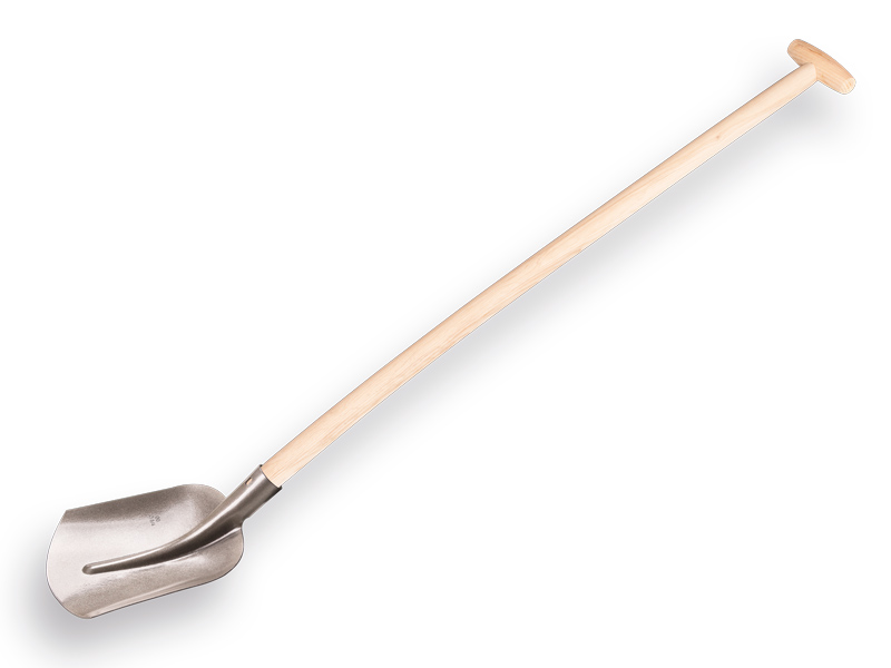 [780680] Pelle à sable 3/4 00, laquée naturelle avec manche de pelle PE Import 110 cm