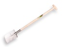 Gartenspaten ATLAS DIAMANT poliert, runde Tritt, mit ATLAS T-Stiele 85 cm