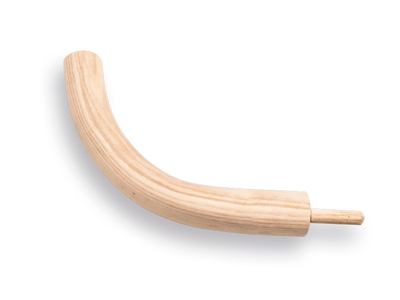Poignée inférieure (droite) pour manche de faux en bois