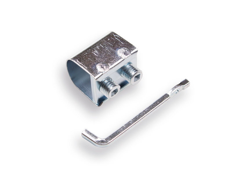 Anneau de faux petit 35 x 30 mm avec clé, pour manche de faux métallique