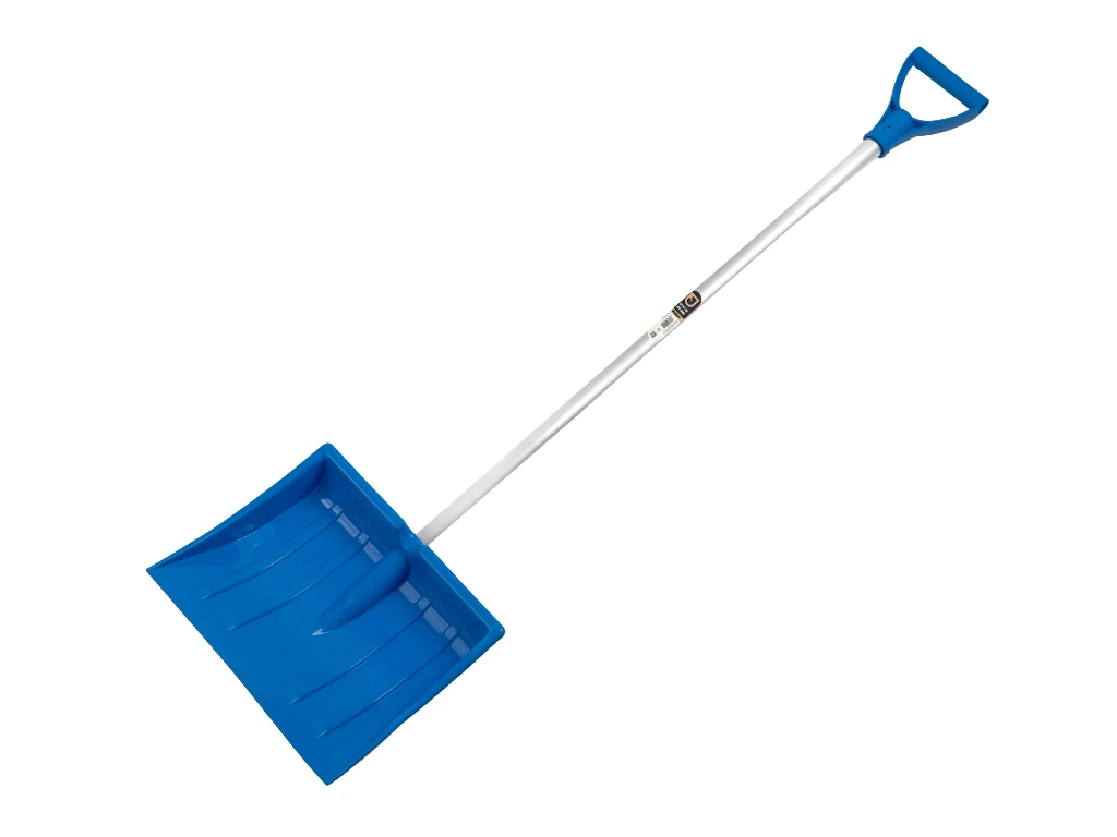 [960453] Kinderschneeschieber Jimmy Kids Kunststoff 25 cm, mit Aluminiumstiel und D-Griff
