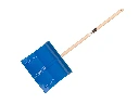 Jimmy Kids steel blue children's snow shovel, with beech handle