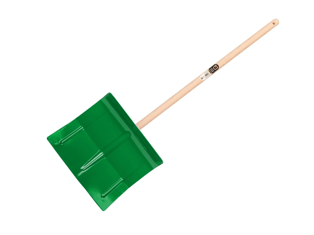 [960434] Pelle à neige pour enfants Jimmy Kids en acier vert, avec manche en hêtre