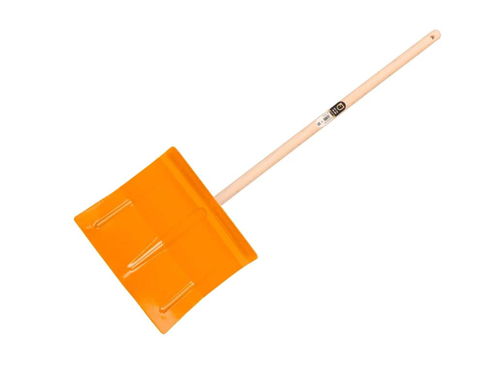 Jimmy Kids orange steel children's snow shovel, with beech handle