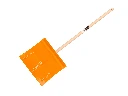 Jimmy Kids orange steel children's snow shovel, with beech handle