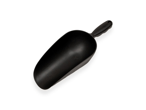 [1030021] Multi-purpose scoop plastic black 11 x 23 cm, round model, length 33 cm