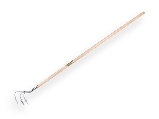 [1313310] Cultivator 3 tines galvanised with IKAPE handle 150 x 2.8 cm. FSC 100%