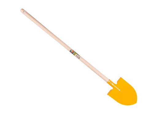 [1470740] Kid's shovel pointed yellow with tapered handle
